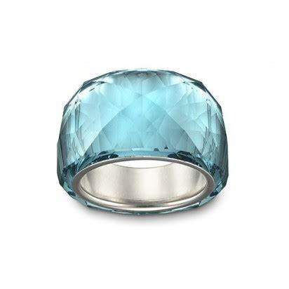 Anello hot sale swarovski azzurro